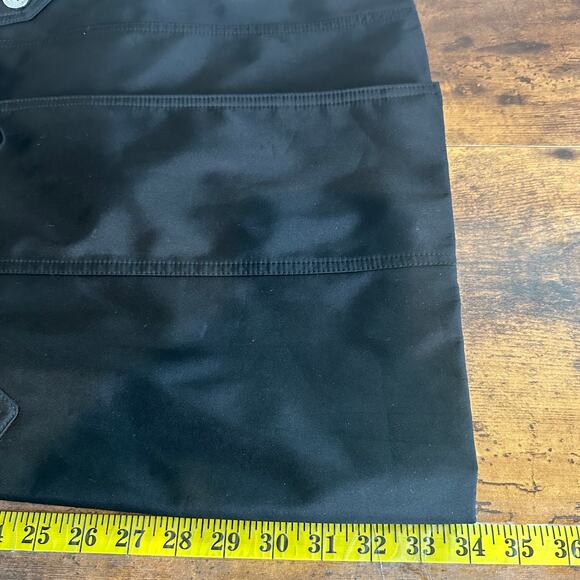 Calvin Klein Rain Trench Coat XS Black Hooded Water Wind Resistant Preppy EUC - Picture 5 of 13